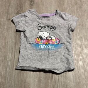 Peanuts Snoopy Gray Kids T-Shirt